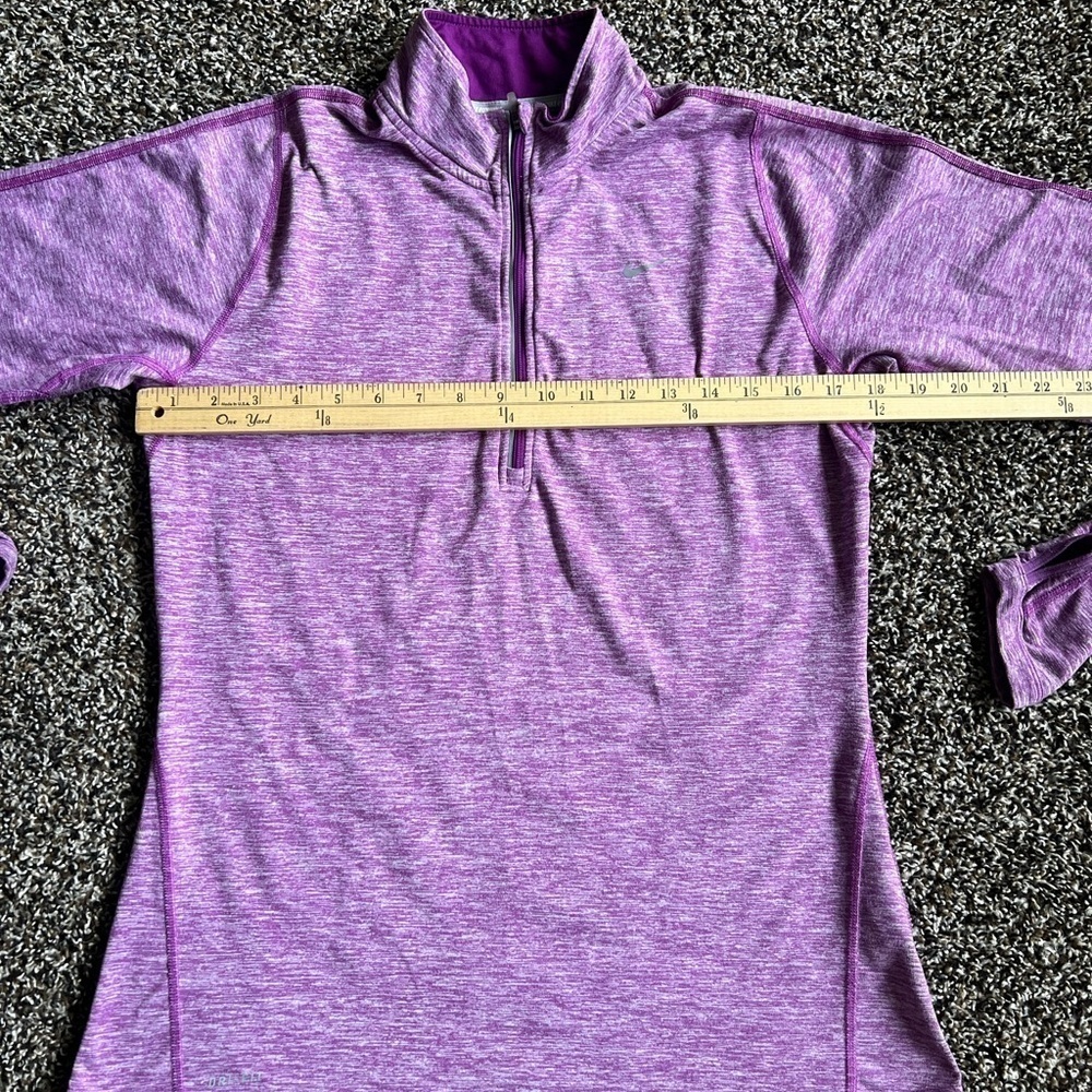 Nike Women's Heathered Purple Long Sleeve Top - Picture 8 of 10